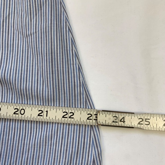 3J Workshop Johnny Was Striped Dress Embroidered S fit M Blue Milkmaid Floral - Picture 11 of 12